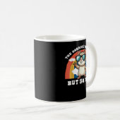 恐怖は続くが、私もハムスターをユーモアにする コーヒーマグカップ (正面右)