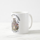 恐怖は続くけど私も続く  コーヒーマグカップ (正面右)