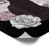 恐怖は続くけど私も Funny Floral ポスター (角)