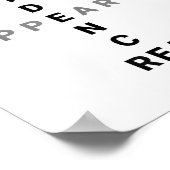 恐怖は誤った証拠が現実に見える 励まし ポスター (角)