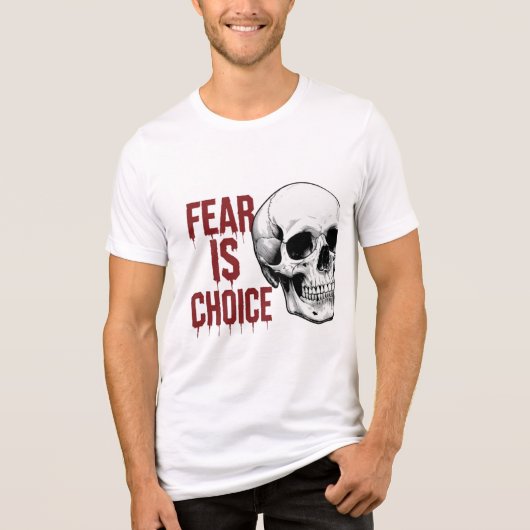 恐怖は選択である トライブレンドＴシャツ (正面)