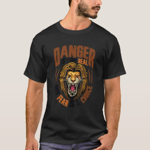 恐怖は選択モチベーションの獅子頭1 Tシャツ