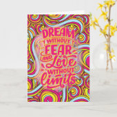 恐怖も愛も限界も無く夢を！ カード (黄色い花)