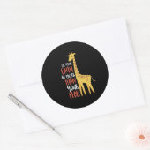 恐怖やる気を起こさせるより高いキリン信仰 ラウンドシール (封筒)