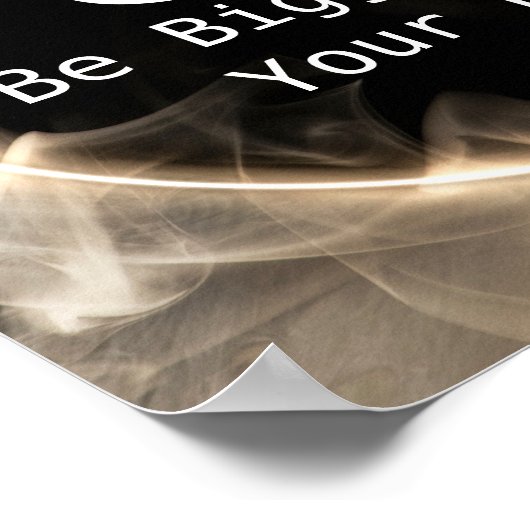 恐怖より大きな信やる気を起こさせる念 ポスター (角)