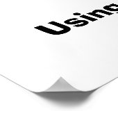 恐怖を使うな ポスター (角)