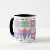 恐怖を信じるクリスチャンやる気を起こさせるモダン マグカップ (正面左)