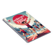 恐怖を受け入れる – かわいいやる気を起こさせるランナー ノートブック (右側)