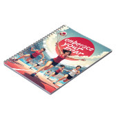 恐怖を受け入れる – かわいいやる気を起こさせるランナー ノートブック (左側)