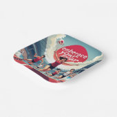 恐怖を受け入れる – かわいいやる気を起こさせるランナー ペーパープレート (傾斜あり)