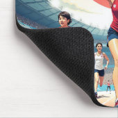 恐怖を受け入れる – かわいいやる気を起こさせるランナー マウスパッド (コーナー)