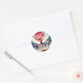 恐怖を受け入れる – かわいいやる気を起こさせるランナー ラウンドシール (封筒)