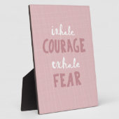 恐怖を吐き出す勇気を吸い込む フォトプラーク (側面)