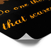 恐怖を感じる事を毎日一つ行う ポスター (角)