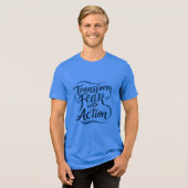 恐怖を行動に変える トライブレンドＴシャツ (正面全面)