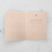 恐怖を超え感動的たカスタマイズ可能なカード開花 サンキューカード (内部)