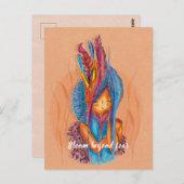 恐怖を超え感動的たカスタマイズ可能なカード開花 ポストカード (正面/裏面)