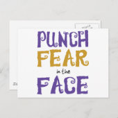 恐怖を顔 ポストカード (正面/裏面)