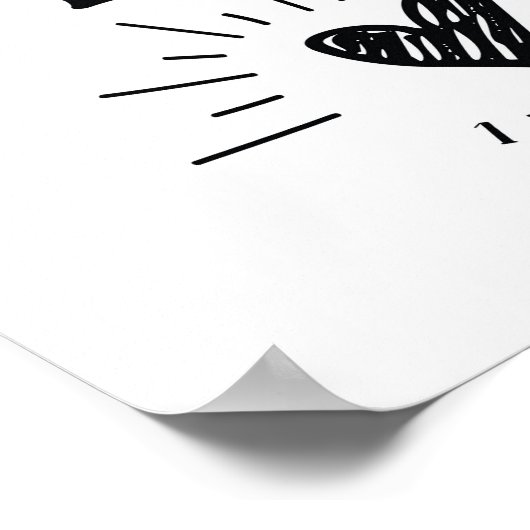 恐怖アートのポスターを描いた完璧な愛 ポスター (角)