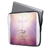 恐怖エレガント電子バッグへの信仰 ラップトップスリーブ (正面左)