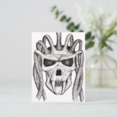 恐怖スカル ポストカード (スタンド正面)