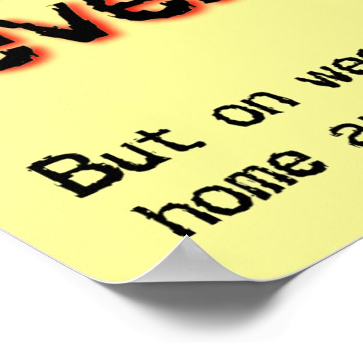 恐怖ダートバイクモトクロスポスターで生活する ポスター (角)