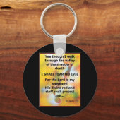 恐怖ノーエビル詩篇聖なる書物、 経典スプ絵画レイ キーホルダー (正面)