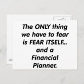 恐怖ファイナンシャルプランナー ポストカード (正面/裏面)