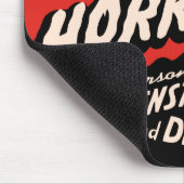 恐怖ヴィンテージの幽霊ショーポスターの保護所 マウスパッド (コーナー)