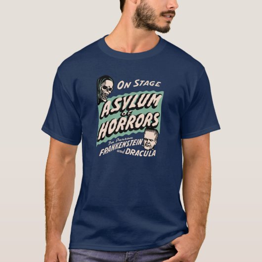 恐怖ヴィンテージの幽霊ショーポスターの保護所 Tシャツ (正面)