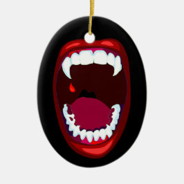 恐怖口の吸血鬼の歯の牙のオーナメント セラミックオーナメント