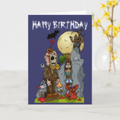 恐怖壁のバースデー・カード カード (黄色い花)