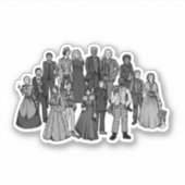 恐怖小銭協会のステッカー シール (正面)