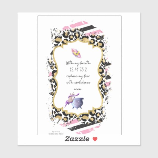 恐怖心から自由を求める数々のグラボワ シール (シート)