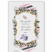 恐怖心から自由を求める数々のグラボワ シール (正面)