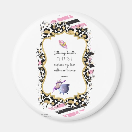 恐怖心から自由を求める数々のグラボワ マグネット (正面)