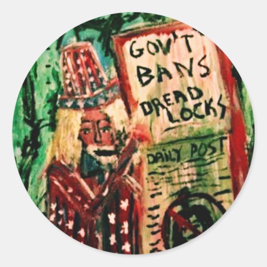 恐怖心の禁じ ラウンドシール (正面)