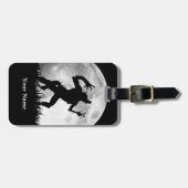 恐怖狼人間の満月の変形-カッコいい ラゲッジタグ (正面横)