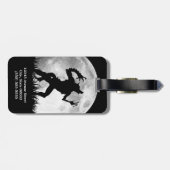 恐怖狼人間の満月の変形-カッコいい ラゲッジタグ (裏面横)