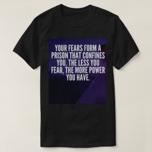 恐怖 – やる気を起こさせる Tシャツ