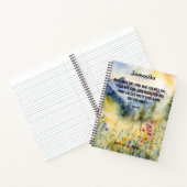 恐怖Not Bible Verse Water color自然クリスチャン ノートブック (内部)