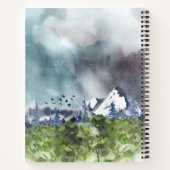 恐怖Not Bible Verse Water color自然クリスチャン ノートブック (裏面)