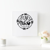 恐怖Not Isaiah 41 10-01 スクエア壁時計 (ホーム)