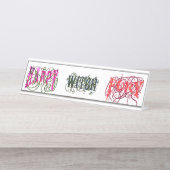 恐怖x 3 デスクネームプレート (正面)