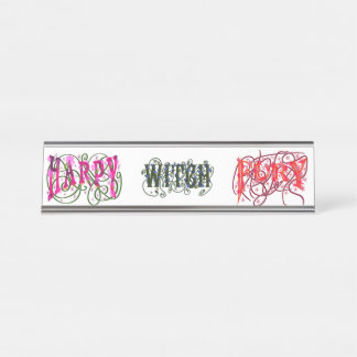 恐怖x 3 デスクネームプレート