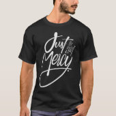 恐感動的怖に作られたキリスト教聖句 Tシャツ (正面)