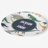 恐数々の竜紙プレート ペーパープレート (アングル)