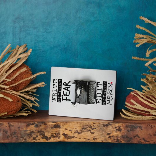 恐書れなく。「情けなく編集」。 – 写真 フォトプラーク (側面)