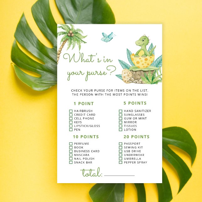 恐竜あなたの財布の赤ちゃんシャワーゲームに何がある (クリエイターアップロード済み)