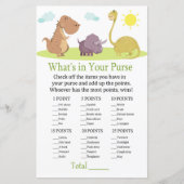 恐竜あなたの財布ゲームの赤ちゃんシャワーに何がある (正面)